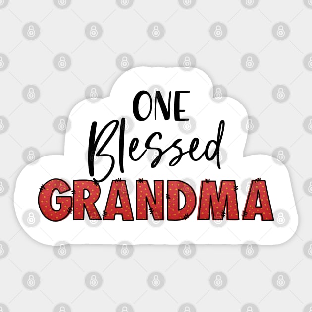 Blessed Grandma Sticker by Satic